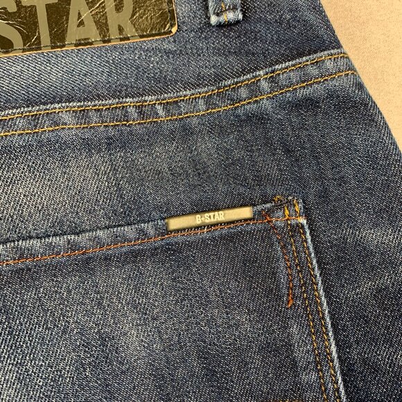 G Star Raw Mens Pants 31 Blue Denim Jeans Arc Slim Tapered Dark Wash 31x29 - Picture 16 of 16